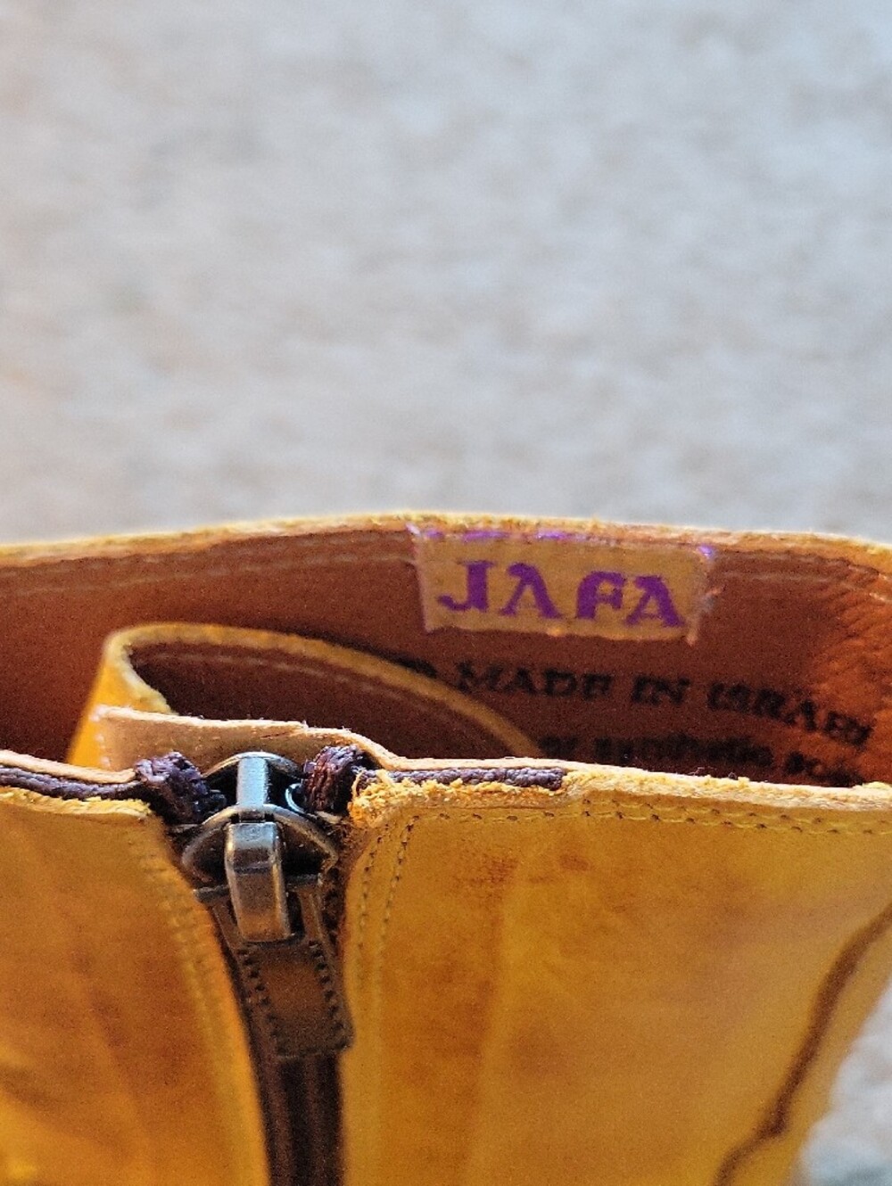 Jafa Mustard Button Boots - Picture 3 of 6